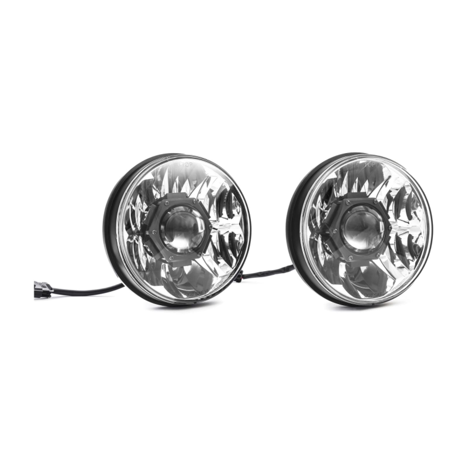 KC HiLiTES 7" Gravity LED Pro DOT Approved Headlight fits 18-20 Jeep JL/JT - Pair [MPN: 42342]_1552028