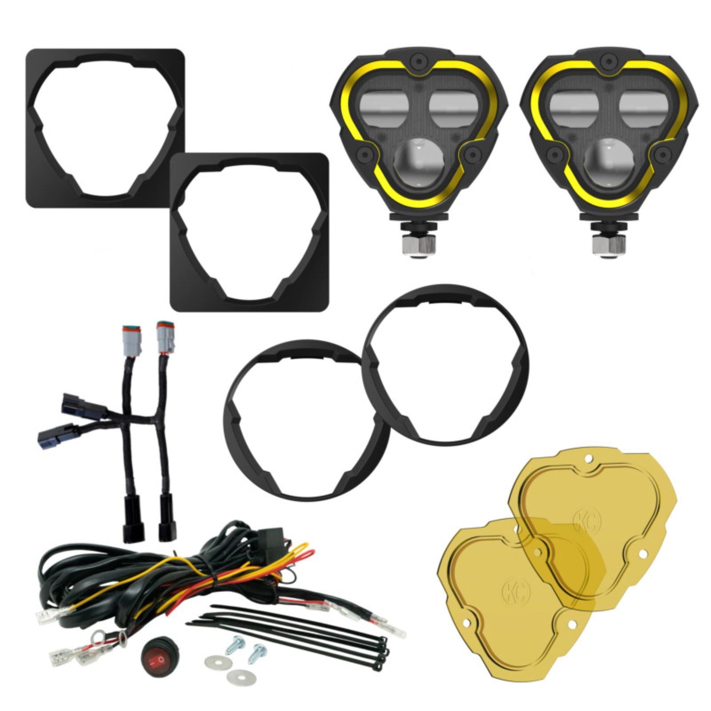 KC HiLiTES FLEX ERA 3 Dual Mode SAE Fog Lights - 2-Light Master Kit [MPN: 97155]_1552116