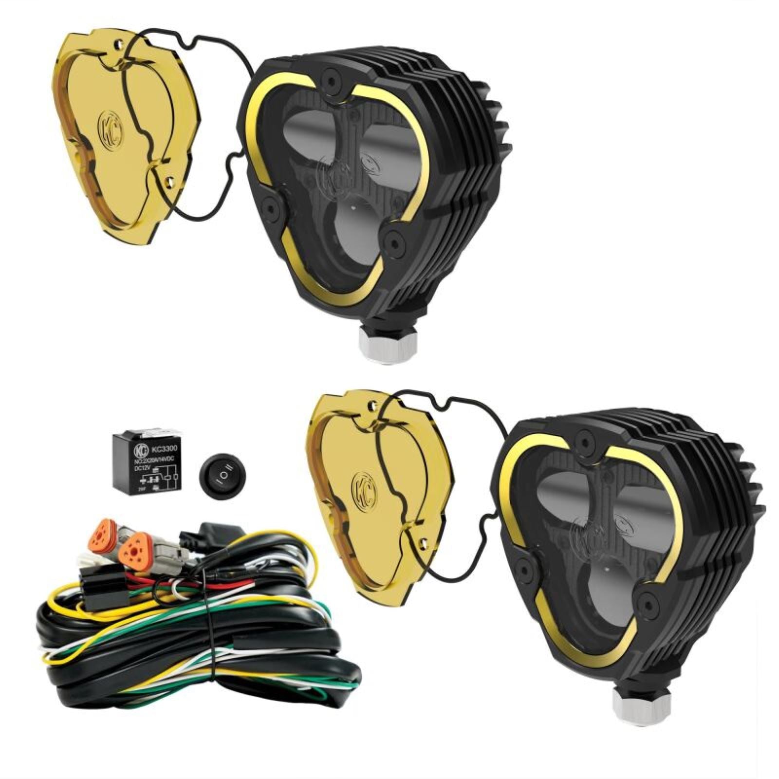 KC HiLiTES FLEX ERA 3 Dual Mode SAE Fog Lights - 2-Light Master Kit [MPN: 284]_1552115