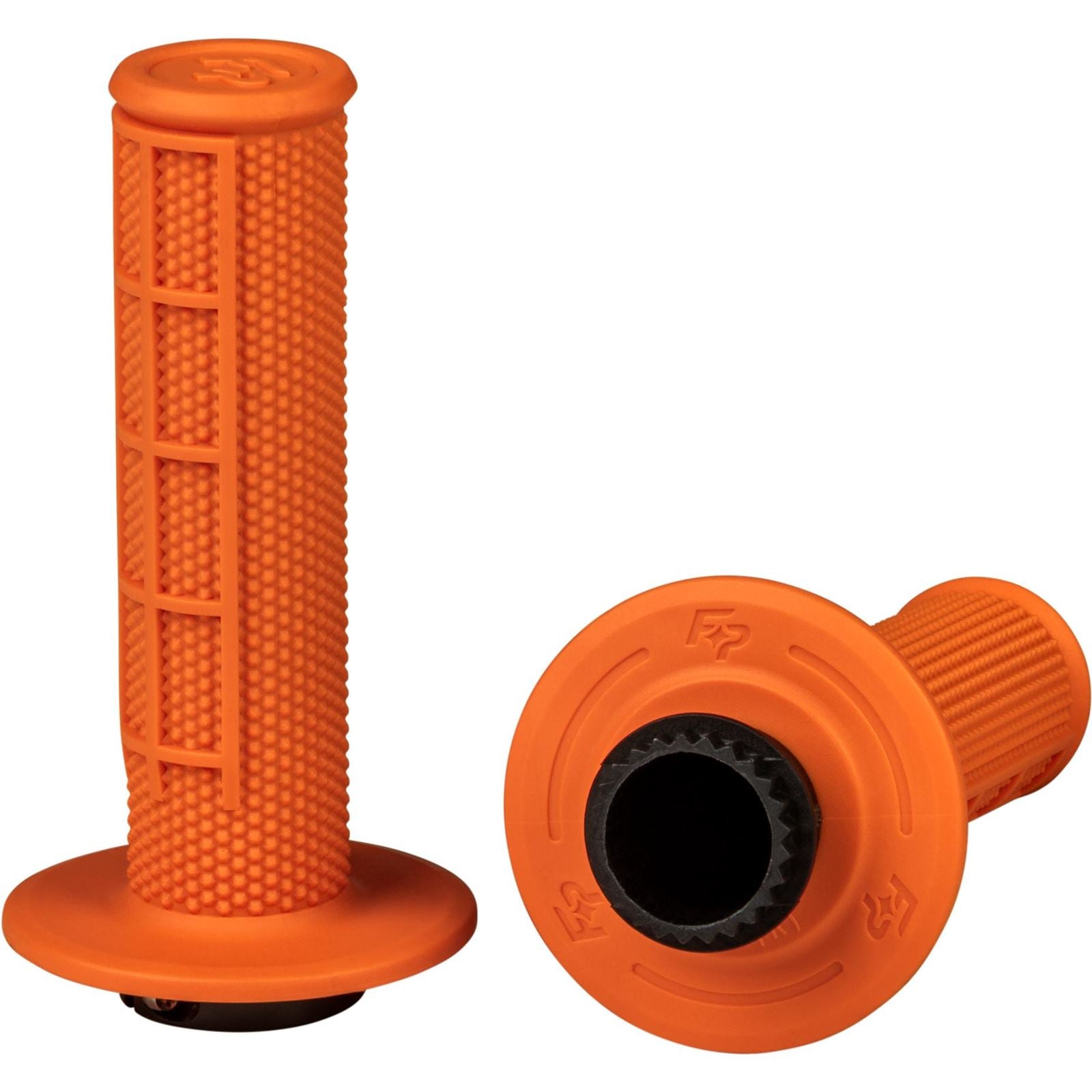 Fire Power Control MX Lock-On Grips - Orange - Half Waffle [MPN: 24-0207]_1882997
