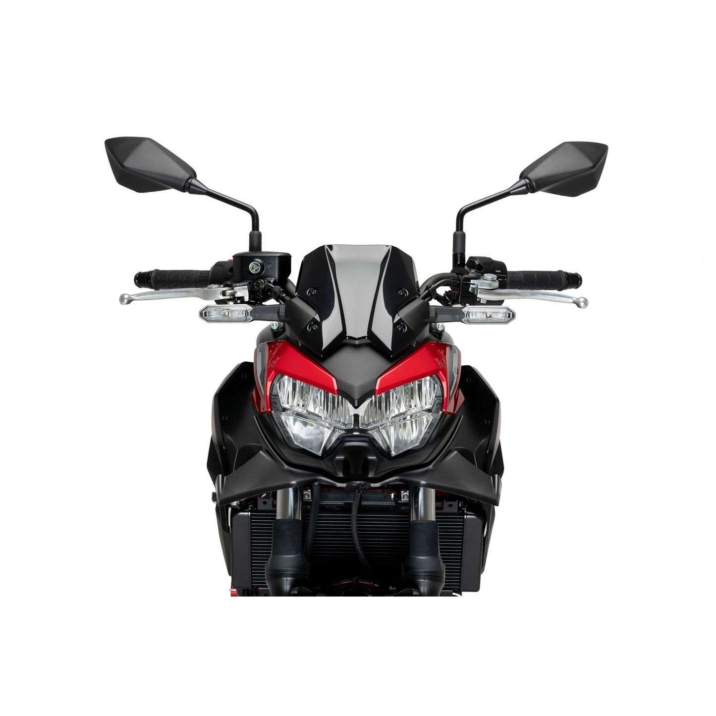 Puig Downforce Front Spoiler - Matte Black - for Kawasaki 21134J_1553899