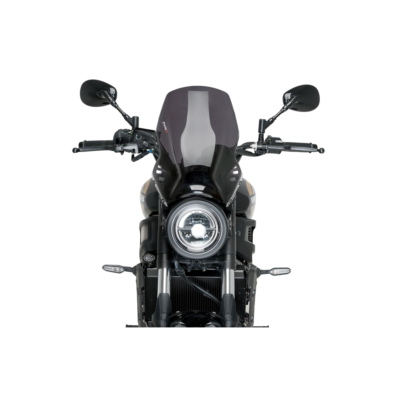 Puig New Generation Naked Sport Windscreen - Dark Smoke - for Yamaha 21430F_1553903
