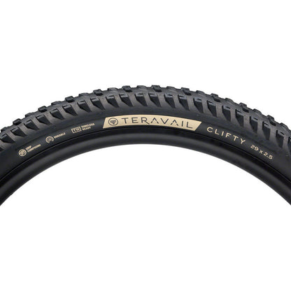 Teravail Clifty Tire - 29 x 2.5, Tubeless, Folding, Black, Durable, Grip Compound [MPN: 19-000608]_1932675