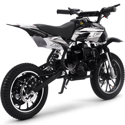 MotoTec USA Big Alien 50cc 2-Stroke Kids Gas Dirt Bike - Black MT-DB-01-Big_Black_1768456