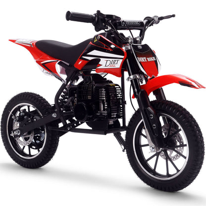 MotoTec USA Big Alien 50cc 2-Stroke Kids Gas Dirt Bike - Red MT-DB-01-Big_Red_1768476