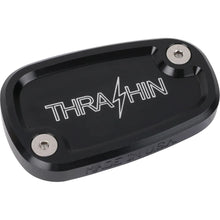 Thrashin Supply Company Brake Reservoir Cap - Rear - Black - Twice Cut - '18+ Softail [MPN: TSC-3177-4]_1589886