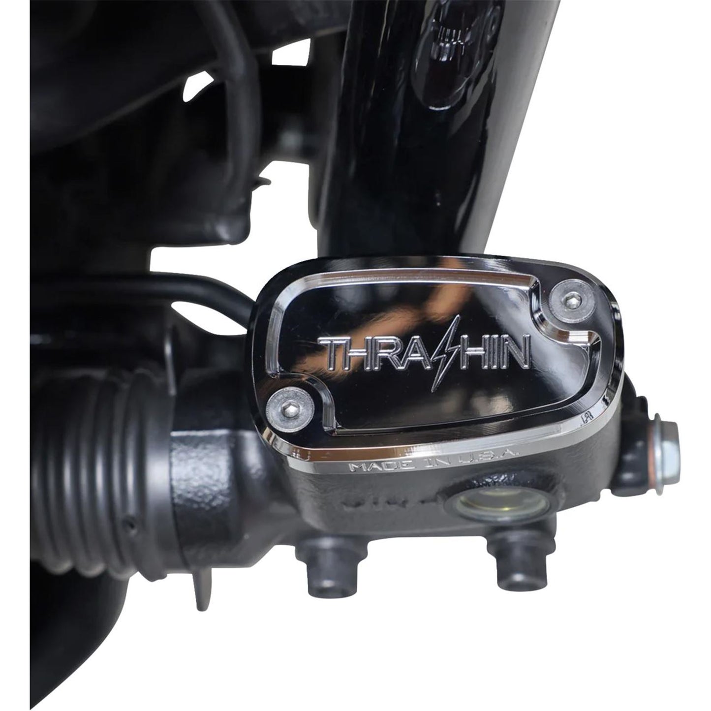 Thrashin Supply Company Brake Reservoir Cap - Rear - Chrome - '18+ Softail [MPN: TSC-3177-3]_1589923