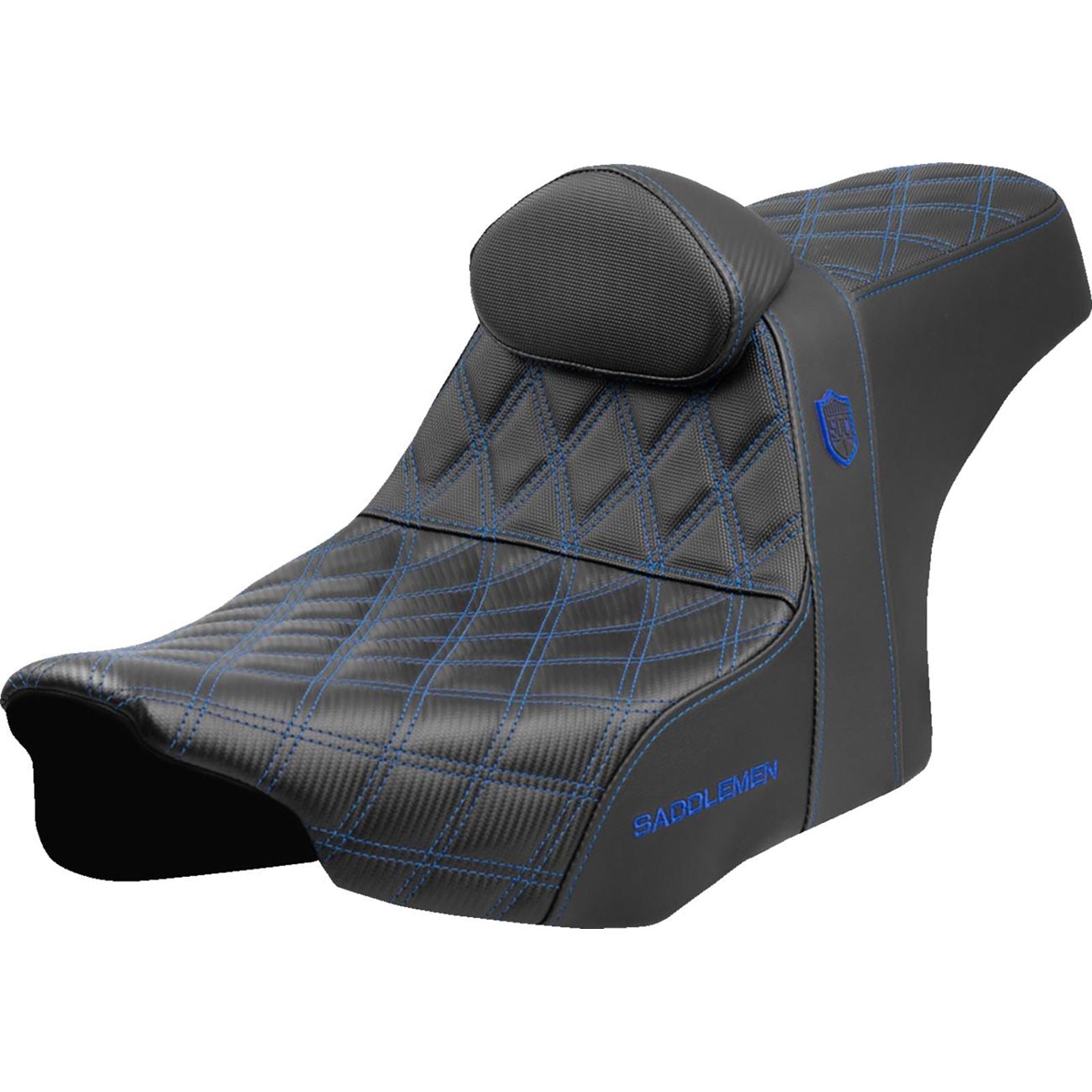 Saddlemen Pro Series SDC Performance Seat - Blue Stitching - FLT/FLH '23-'24 SC82307DB1_1560373