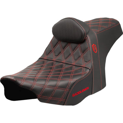 Saddlemen Pro Series SDC Performance Seat - Red Stitching - FLT/FLH '23-'24 SC82307DB4_1560369