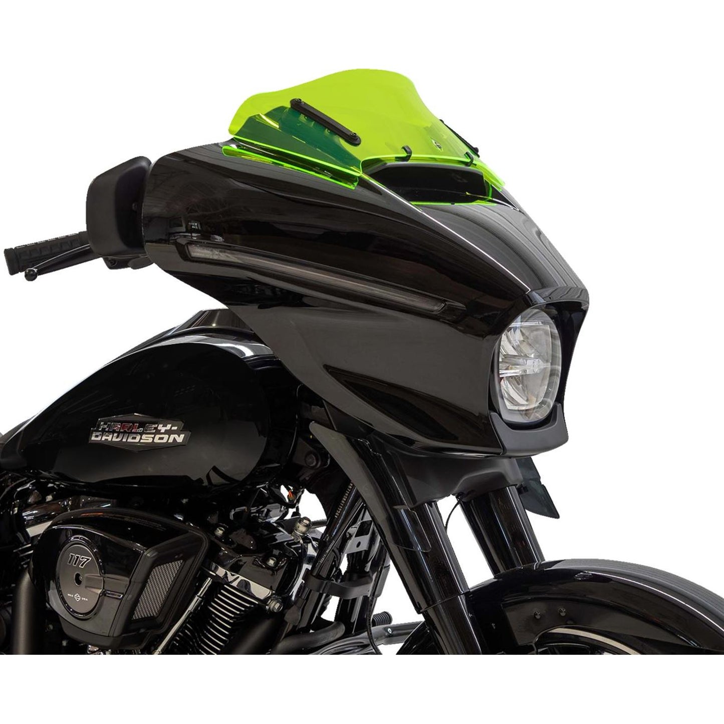 Klock Werks Kolor Flare™ Windshield - 6-1/2" - Green Ice - FLHX [MPN: KWW-01-0739]_1768921