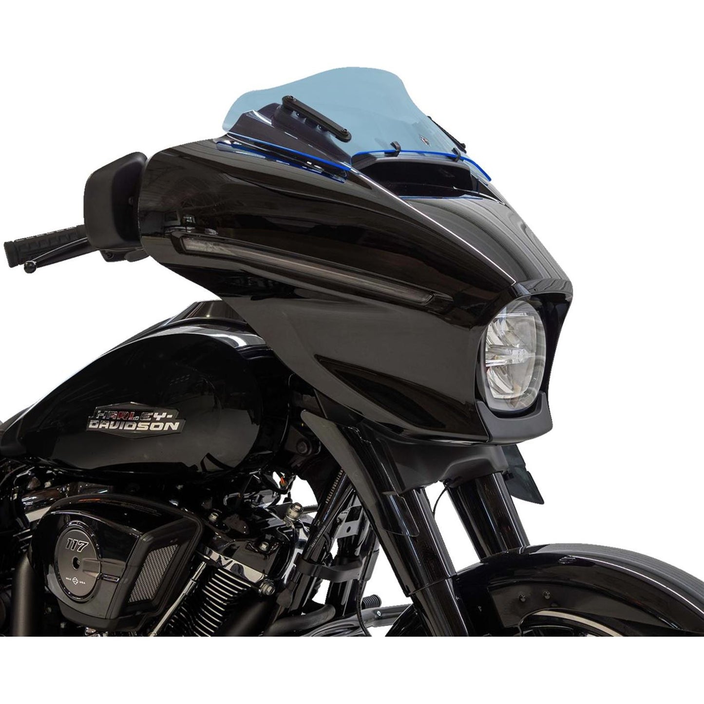 Klock Werks Kolor Flare™ Windshield - 6-1/2" - Blue Ice - FLHX [MPN: KWW-01-0740]_1768894