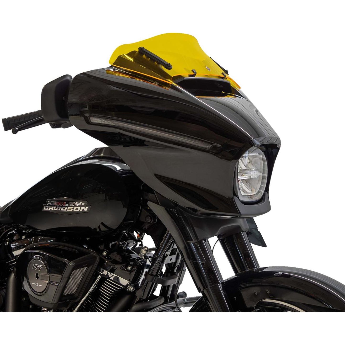Klock Werks Kolor Flare™ Windshield - 6-1/2" - Yellow - FLHX [MPN: KWW-01-0743]_1768896