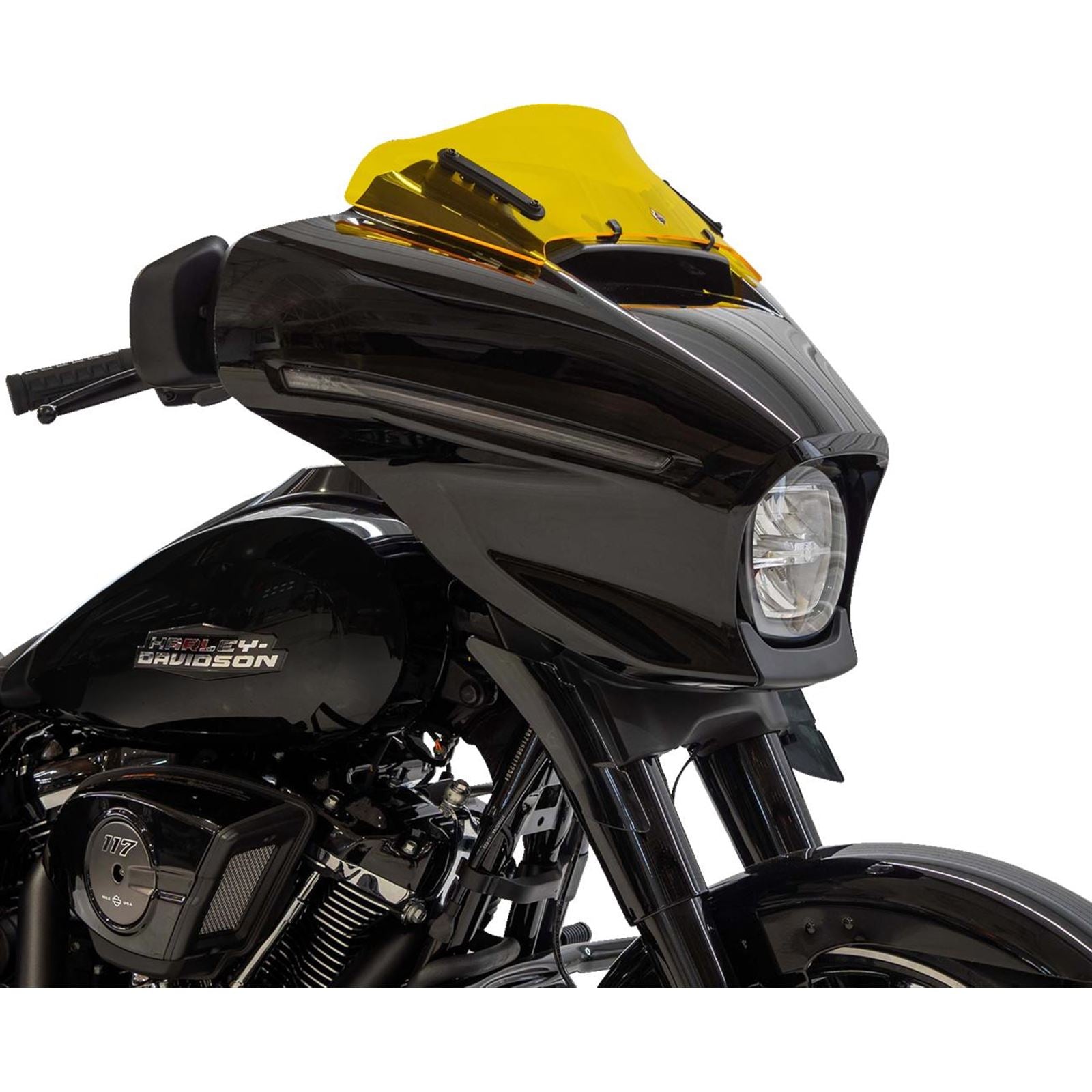 Klock Werks Kolor Flare™ Windshield - 6-1/2" - Yellow - FLHX [MPN: KWW-01-0743]_1768896