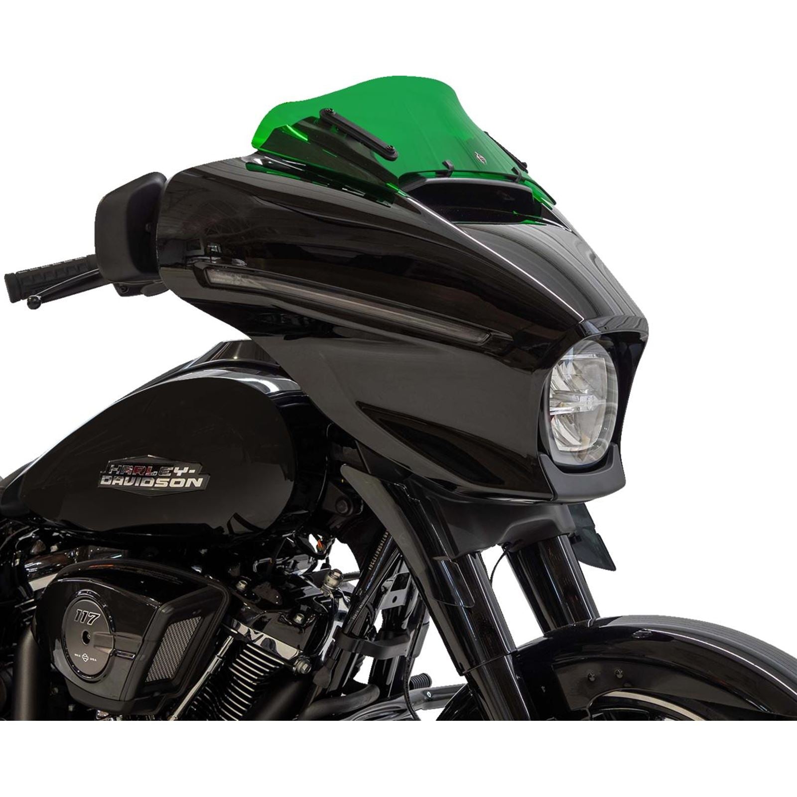 Klock Werks Kolor Flare™ Windshield - 6-1/2" - Green - FLHX [MPN: KWW-01-0744]_1768884