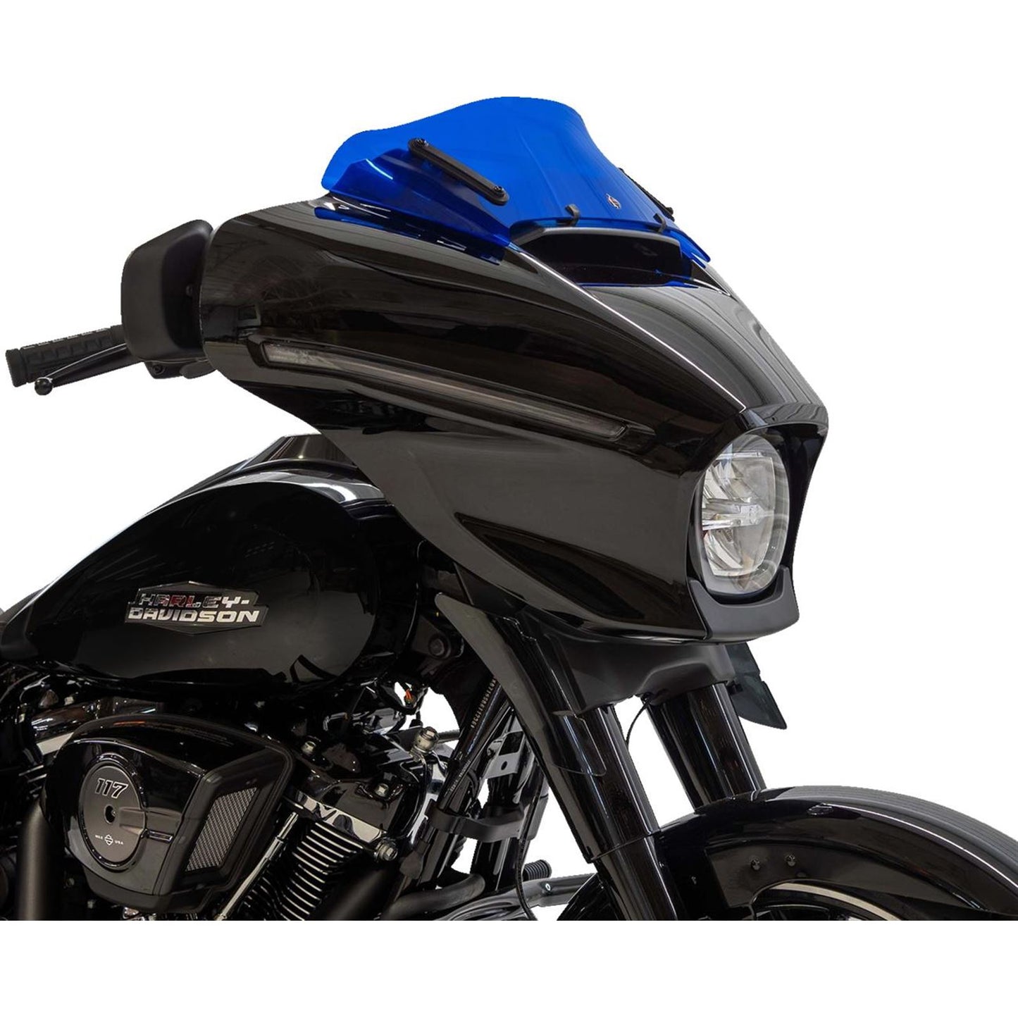 Klock Werks Kolor Flare™ Windshield - 6-1/2" - Blue - FLHX [MPN: KWW-01-0745]_1768893