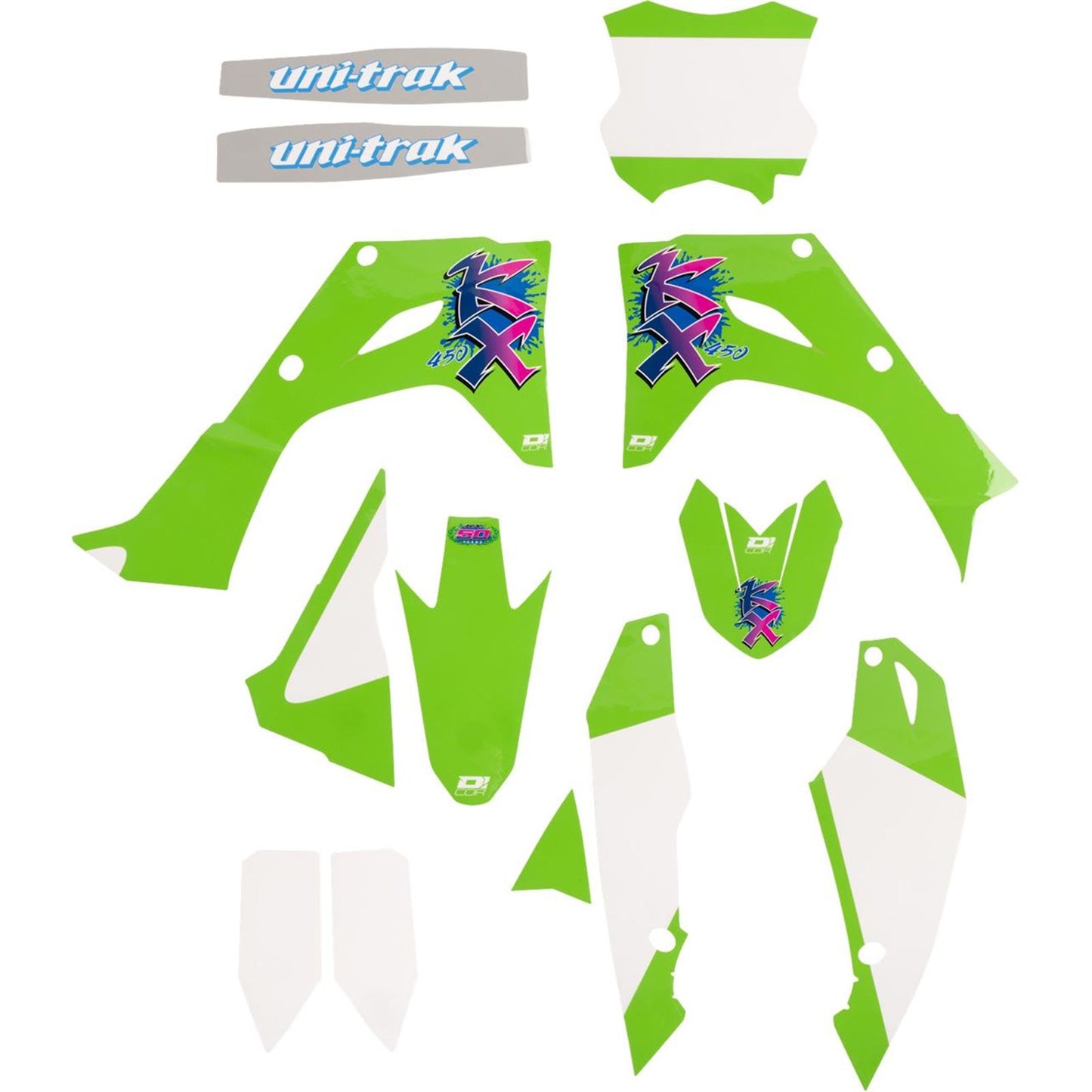 D'Cor Graphic Kit - '93 KX Retro for Kawasaki KX 250 '25 [MPN: 20-20-366]_1768937