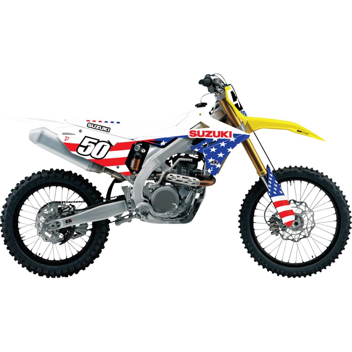D'Cor Graphic Kit - USA Suzuki for RM-Z 250/450 [MPN: 20-40-400]_1624675