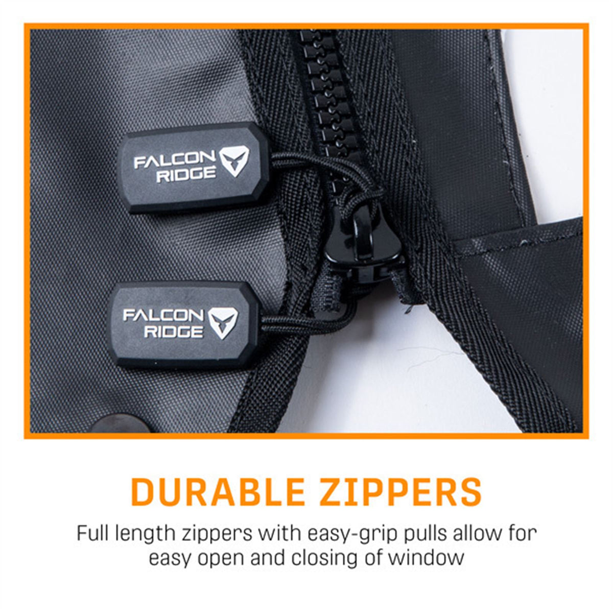 Falcon Ridge Soft Upper Doors for Polaris - With Zipper OPEN BOX [MPN: 52-10256-Z]_2757483