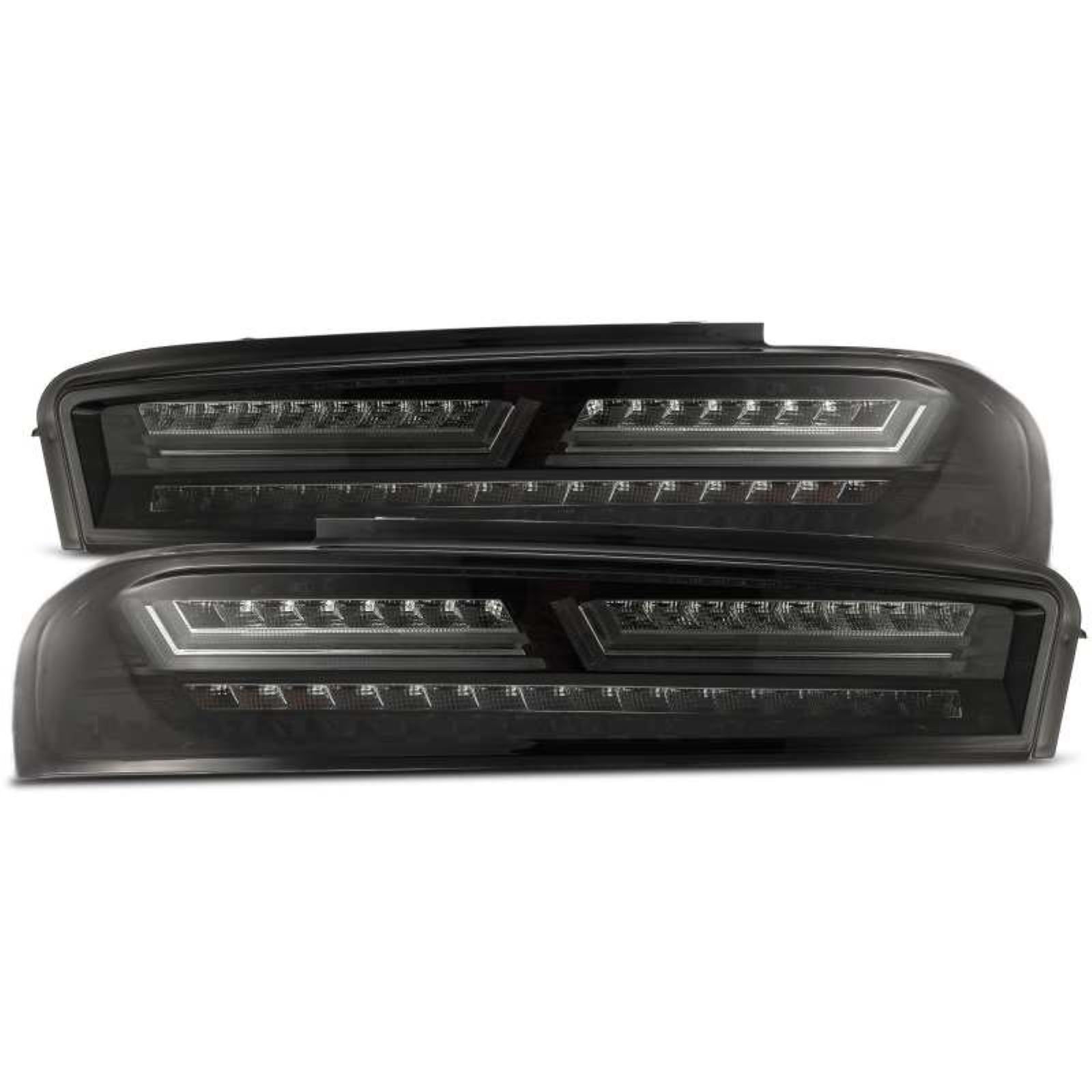 Alpharex PRO-Series LED Tail Lights Jet Black fits 16-18 Chevrolet Camaro [MPN: 610010]_1580094