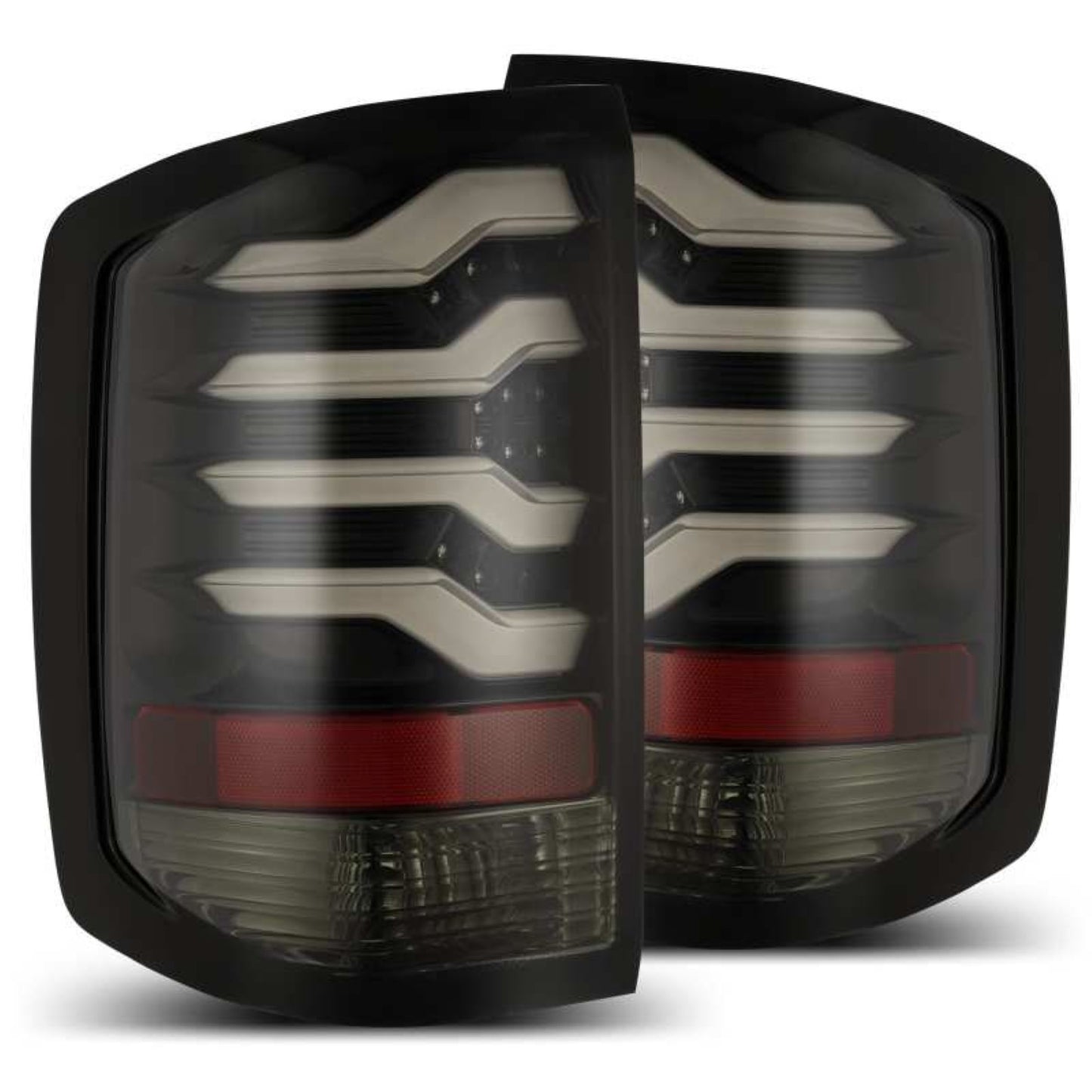 Alpharex PRO-Series LED Tail Lights Jet Black fits 14-18 Chevrolet Silverado 1500 [MPN: 620010]_1580221