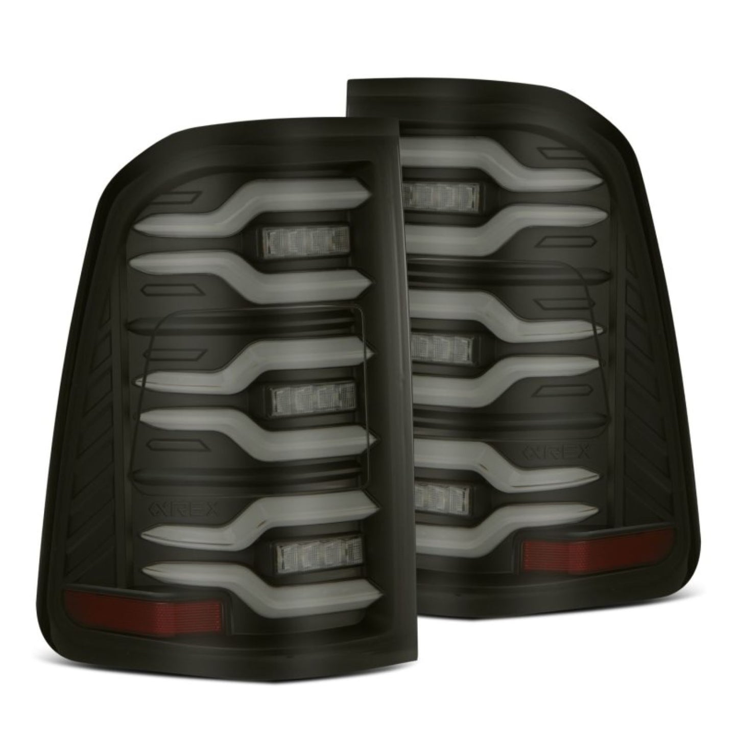 Alpharex LUXX-Series LED Tail Lights Black fits 19-21 Dodge Ram 1500 [MPN: 640040]_1580322
