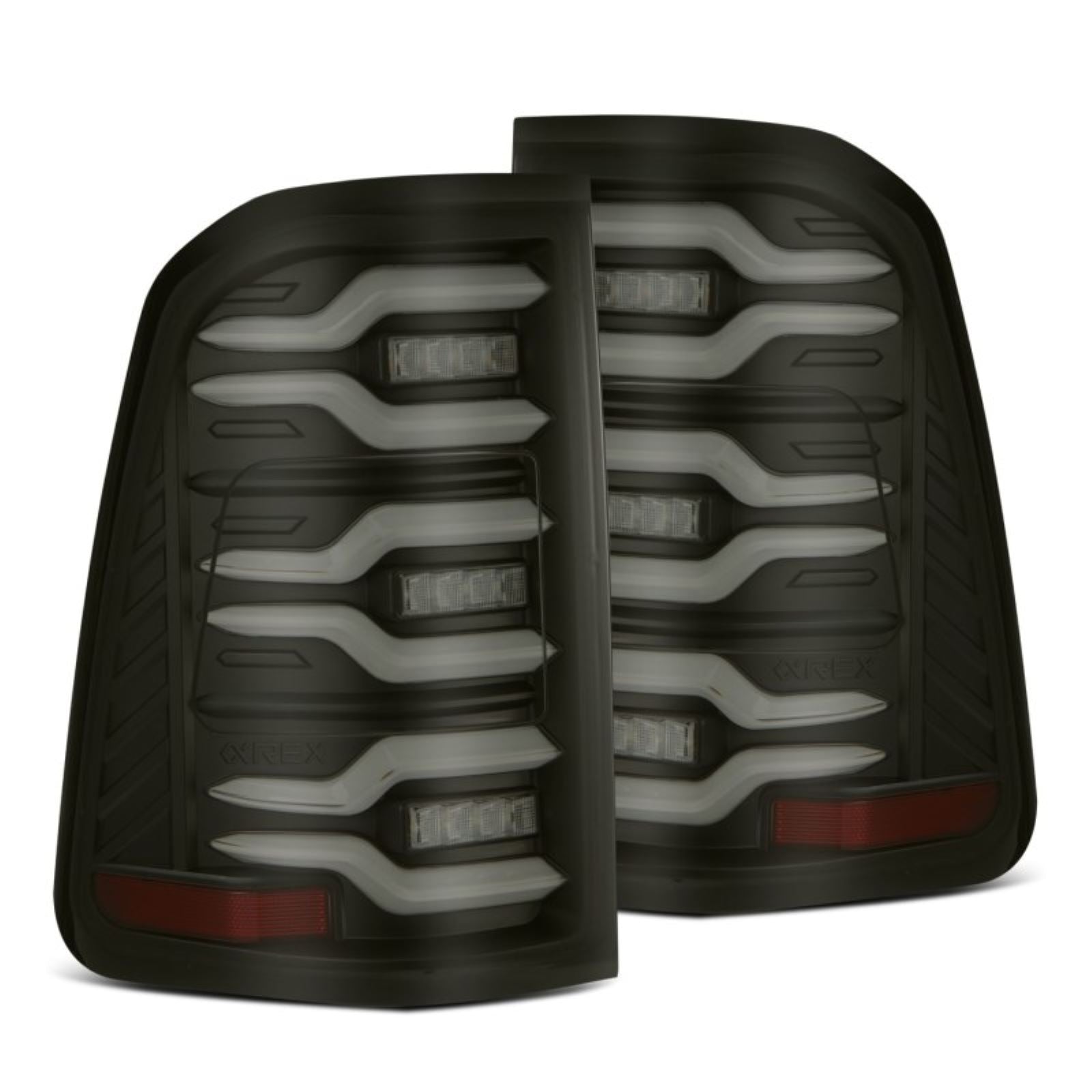 Alpharex LUXX-Series LED Tail Lights Black fits 19-21 Dodge Ram 1500 [MPN: 640040]_1580322