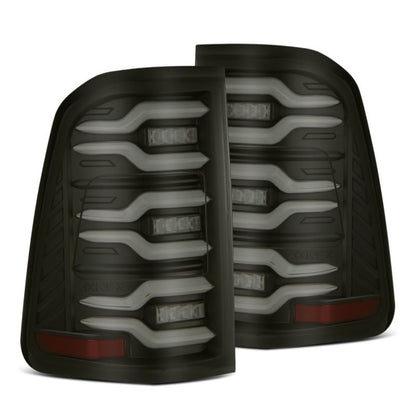 Alpharex LUXX-Series LED Tail Lights Black fits 19-21 Dodge Ram 1500 [MPN: 640040]_1580322
