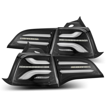 Alpharex PRO-Series LED Tail Lights Jet Black fits 20-22 Tesla Model Y [MPN: 601030]_1580370