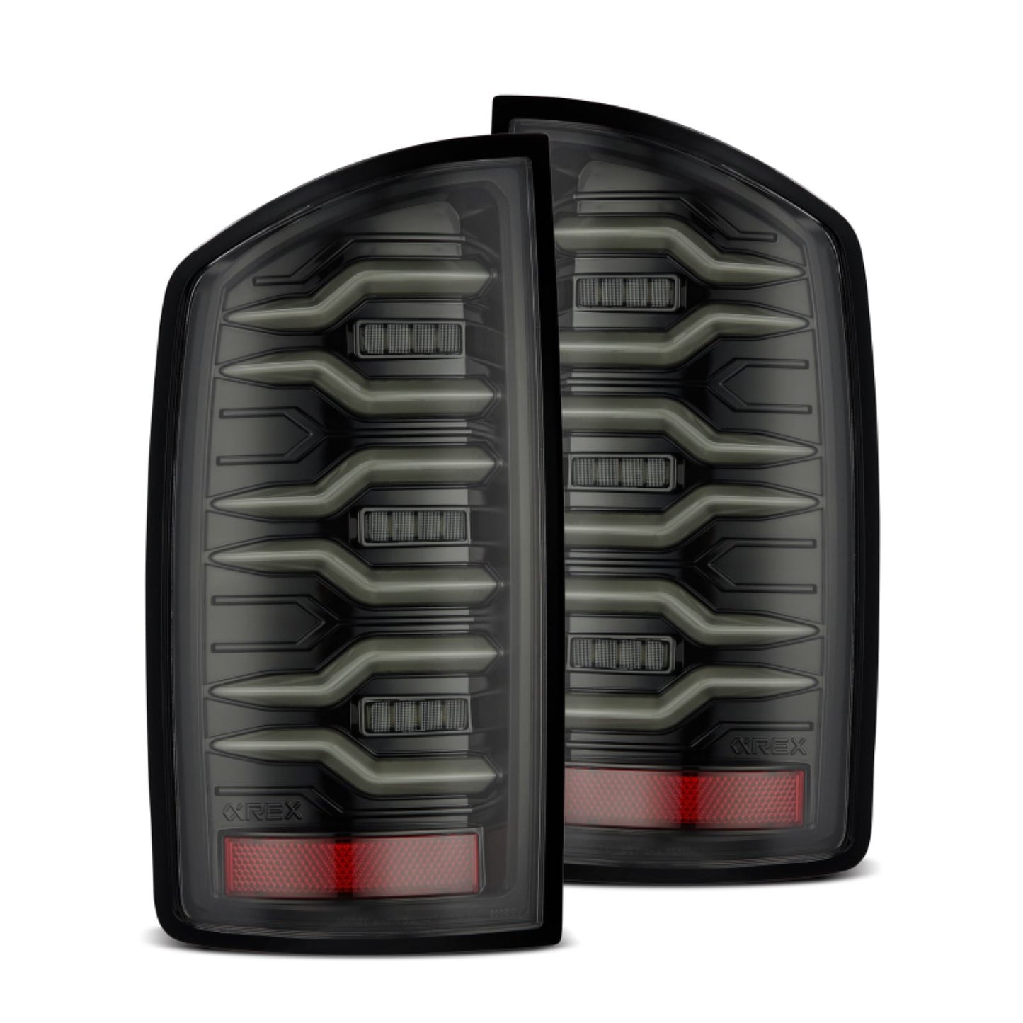 Alpharex LUXX-Series LED Tail Lights Alpha-Black fits Dodge Ram1500/Ram 2500/3500 [MPN: 641020]_1580418