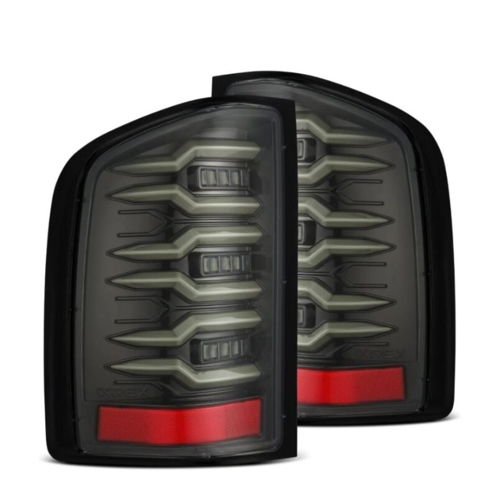 Alpharex LUXX-Series LED Tail Lights Alpha-Black fits 07-13 Chevrolet Silverado 1500 [MPN: 620090]_1580475