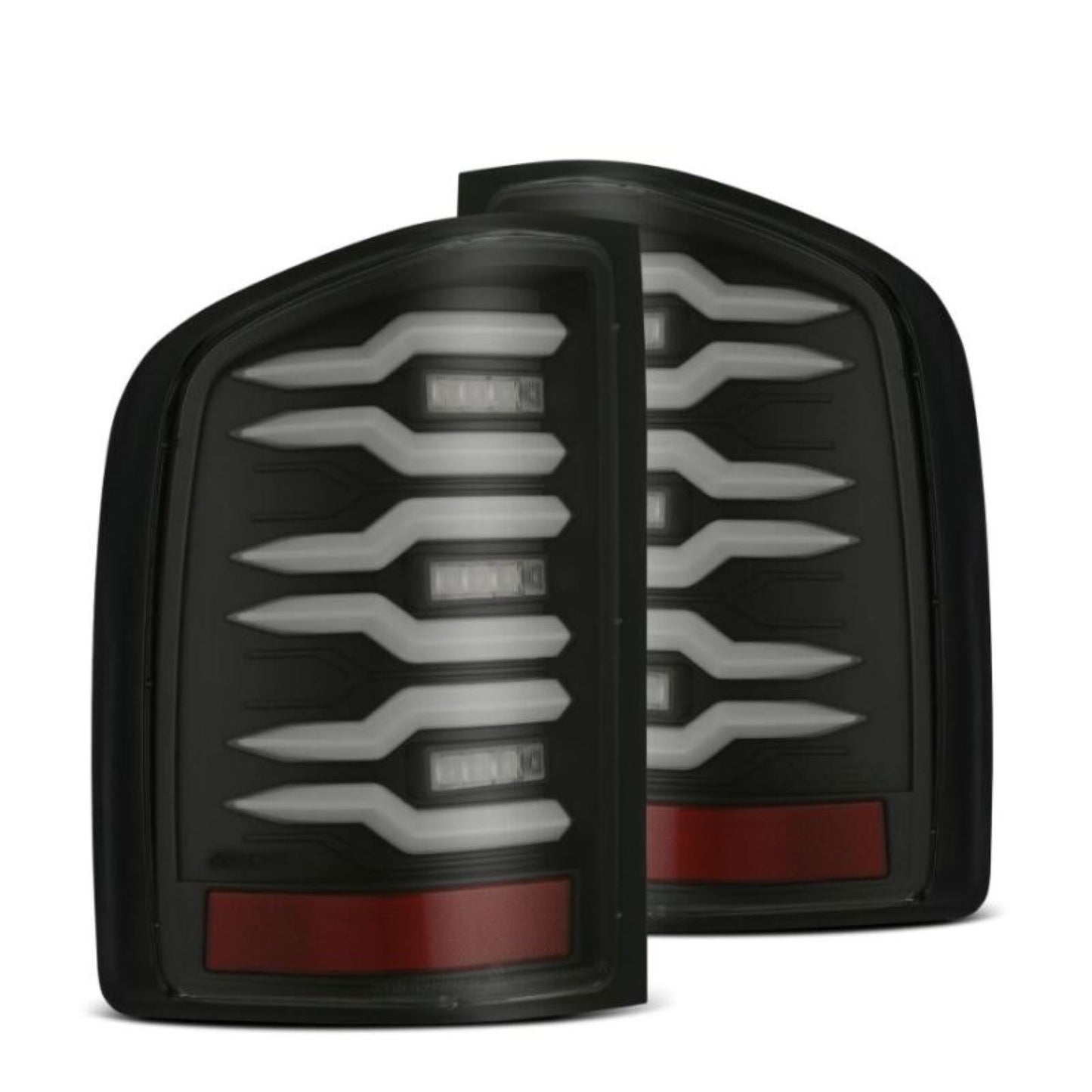 Alpharex LUXX-Series LED Tail Lights Blk w/Smoked Lens fits Chevrolet Silverado [MPN: 620080]_1580481