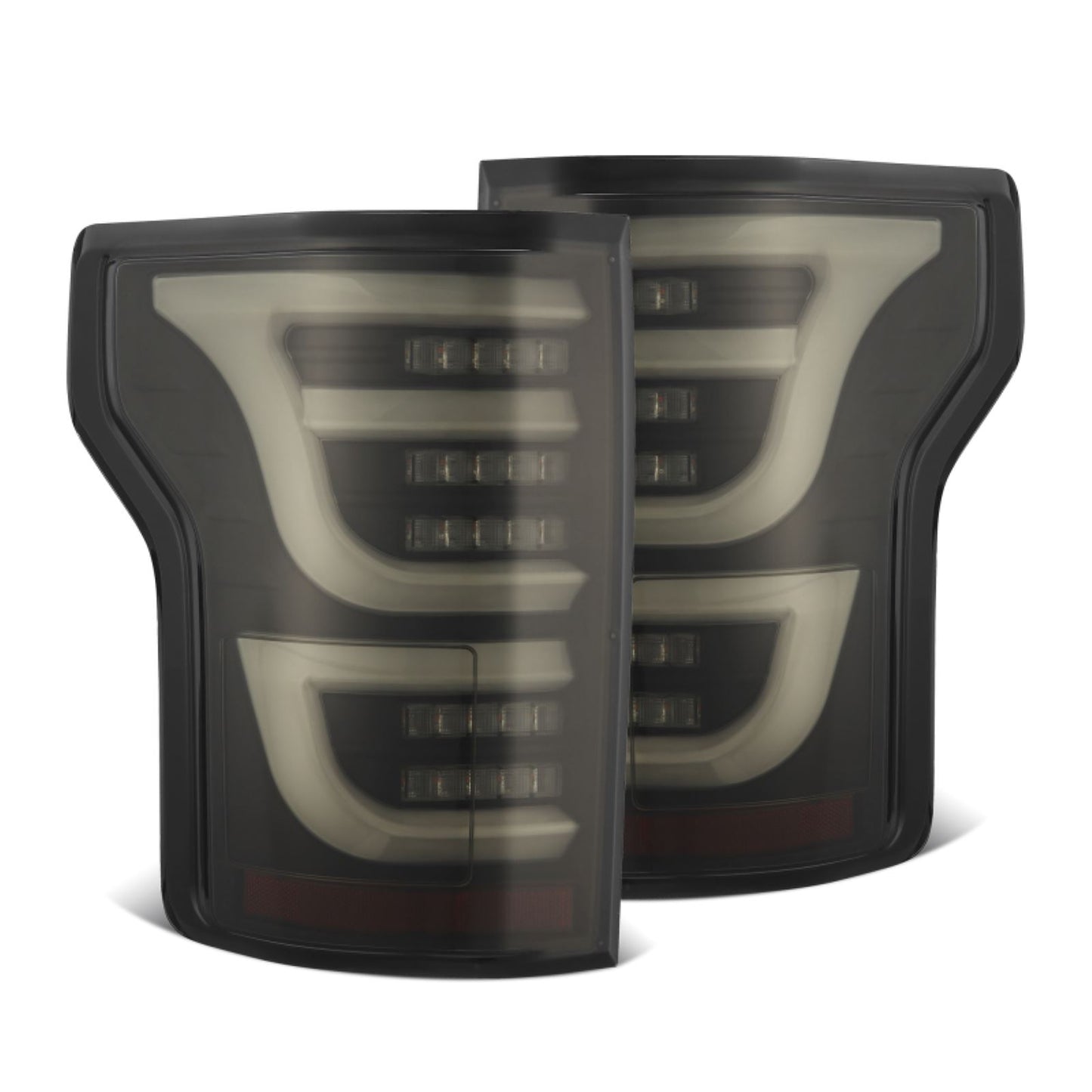 Alpharex LUXX-Series LED Tail Lights Alpha-Black fits 15-20 Ford F150 [MPN: 652040]_1580484
