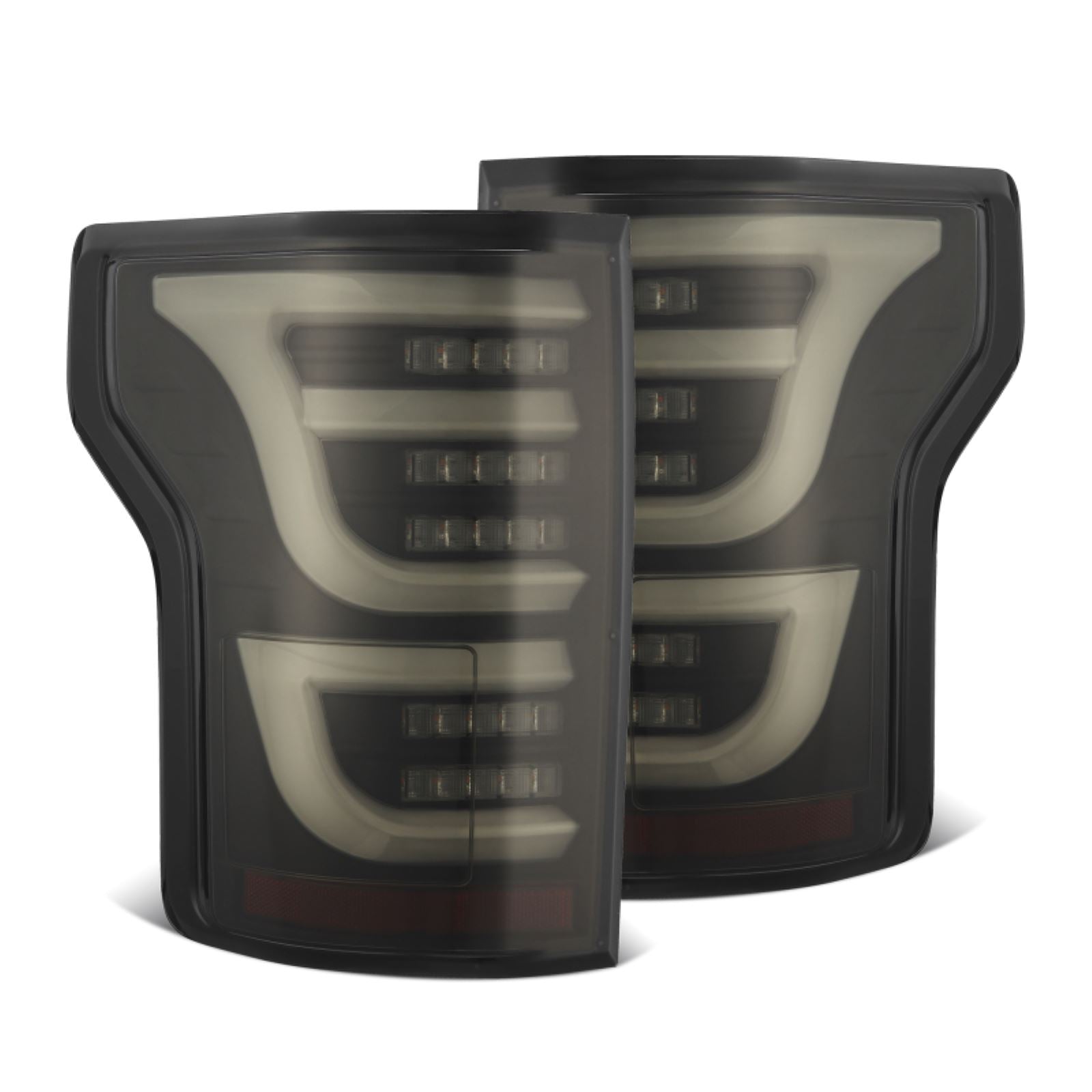 Alpharex LUXX-Series LED Tail Lights Alpha-Black fits 15-20 Ford F150 [MPN: 652040]_1580484