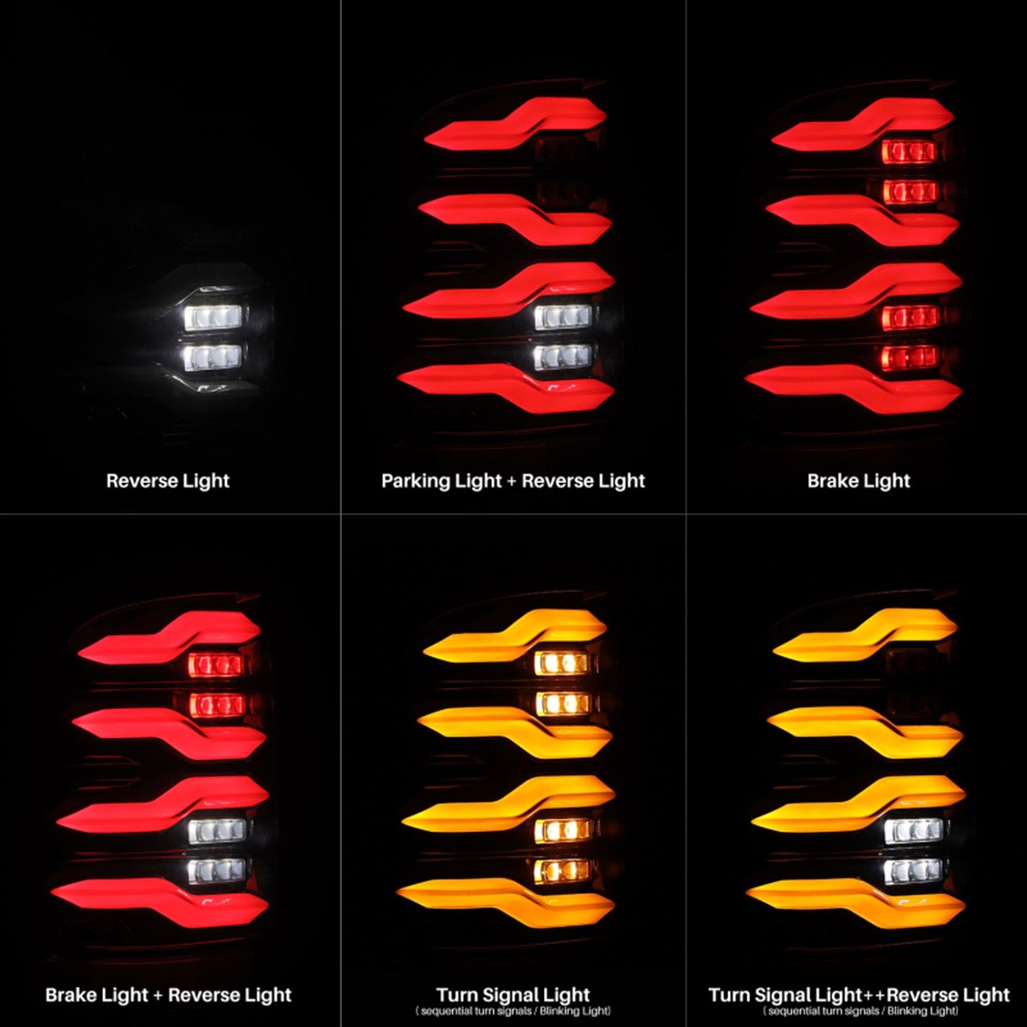 Alpharex LUXX-Series LED Tail Lights Black fits 09-18 Dodge Ram  [MPN: 640004]_1592401