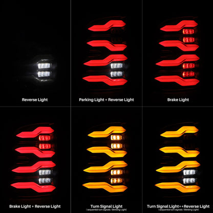 Alpharex LUXX-Series LED Tail Lights Black fits 09-18 Dodge Ram  [MPN: 640004]_1592401