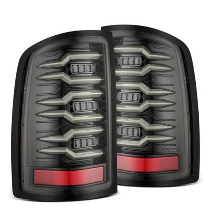 Alpharex LUXX-Series LED Tail Lights - Black fits GMC Sierra 1500/2500HD/3500HD [MPN: 630070]_1580458