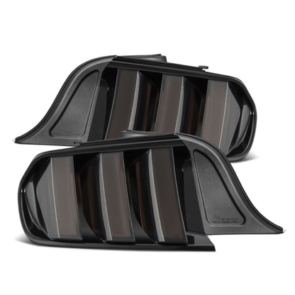 Alpharex NOVA-Series Prismatic LED Tail Lights Alpha-Black fits 15-23 Ford Mustang [MPN: 655010]_1580528