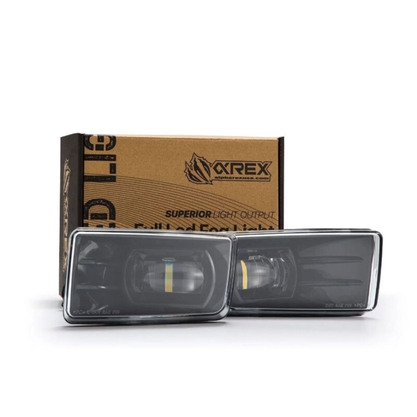 Alpharex DoubleTap Dual Color LED Projector Fog Lights - White/Amber [MPN: 210008]_1580535