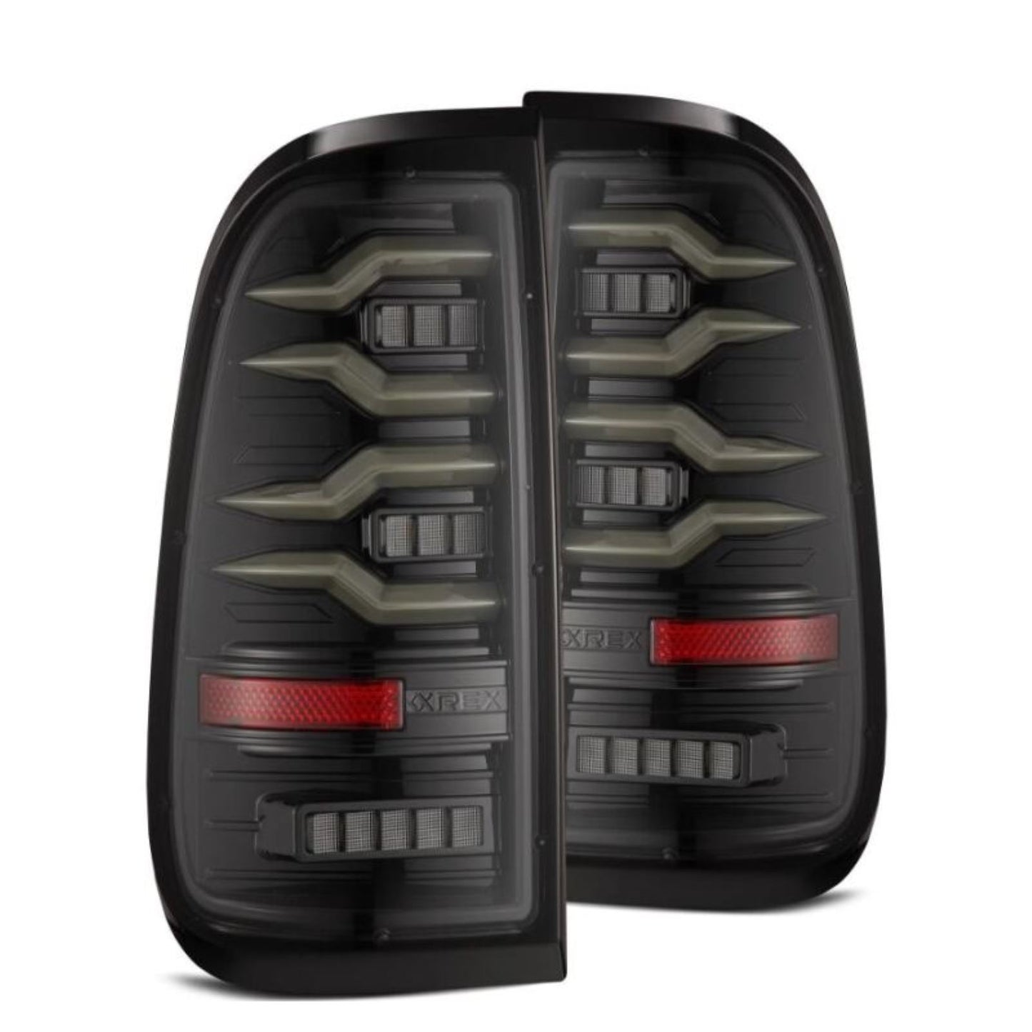 Alpharex LUXX-Series LED Tail Lights Black fits Ford F150 /F250/F350/F450/F550 [MPN: 658001]_1580504