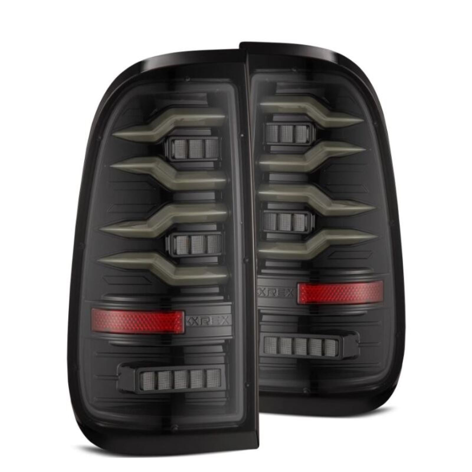 Alpharex LUXX-Series LED Tail Lights Black fits Ford F150 /F250/F350/F450/F550 [MPN: 658001]_1580504