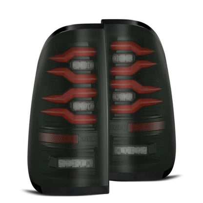Alpharex LUXX-Series LED Tail Lights Black/Red fits Ford F150/F250/F350/F450/F550 [MPN: 658003]_1580505