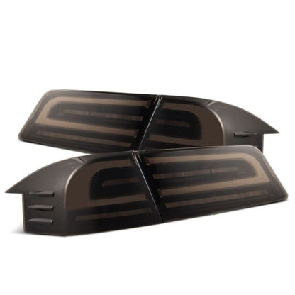 Alpharex LUXX-Series LED Tail Lights - Black fits 12-21 Tesla Model S [MPN: 601120]_1580508