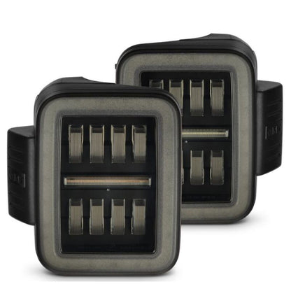 Alpharex NOVA-Series Prismatic LED Tail Lights Black fits Jeep Gladiator JT [MPN: 602050]_1580512