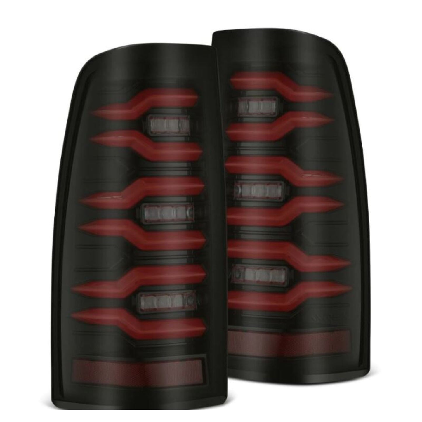 Alpharex LUXX-Series LED Tail Lights Black/Red fits Chevrolet Silverado/GMC Sierra [MPN: 620007]_1580568