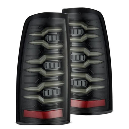 Alpharex LUXX-Series LED Tail Lights Alpha-Black fits Chevrolet Silverado Sierra [MPN: 620005]_1580572