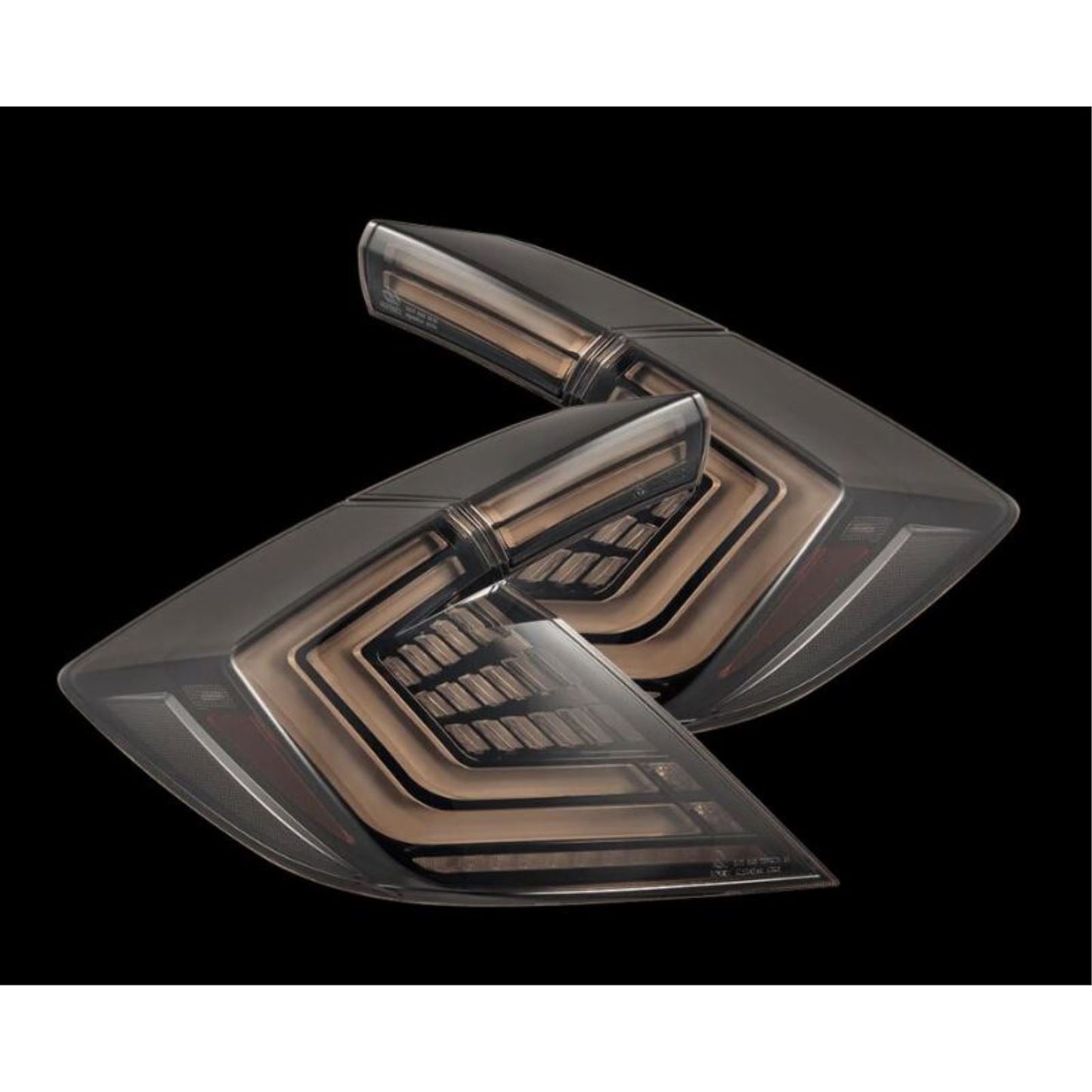 Alpharex NOVA-Series LED Tail Lights - Black Smoke fits Honda Civic / Type-R FK8 [MPN: 676010]_1580582