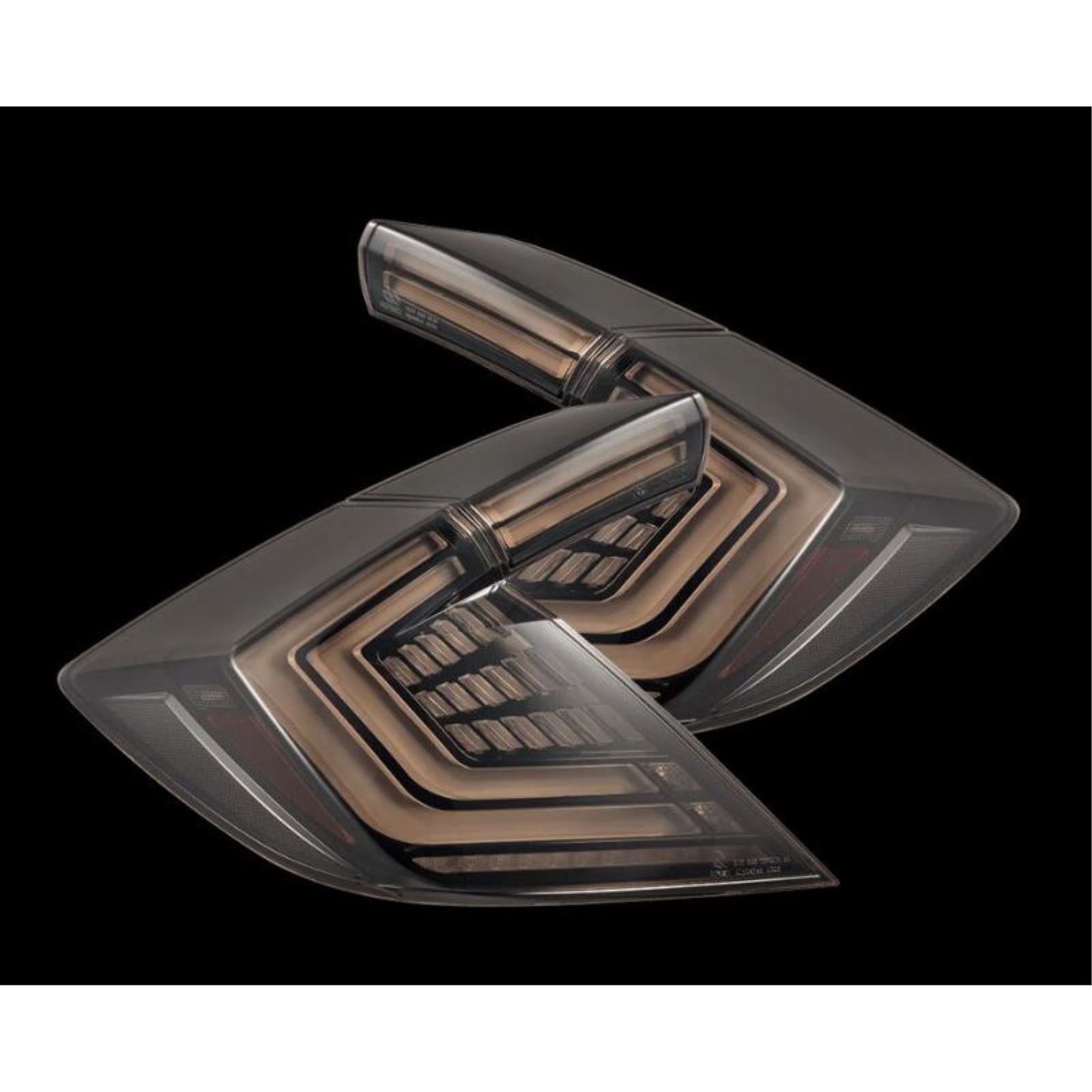 Alpharex NOVA-Series LED Tail Lights - Black Smoke fits Honda Civic / Type-R FK8 [MPN: 676010]_1580582