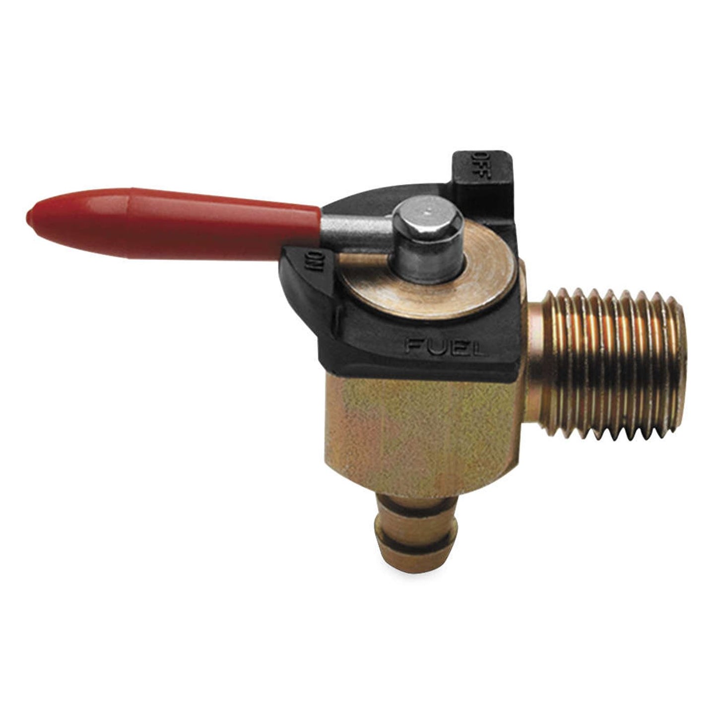 Motion Pro Fuel Valve 90 Degree 1/4" NPT x 1/4" Barb Vitton Seal 12-0085_206115