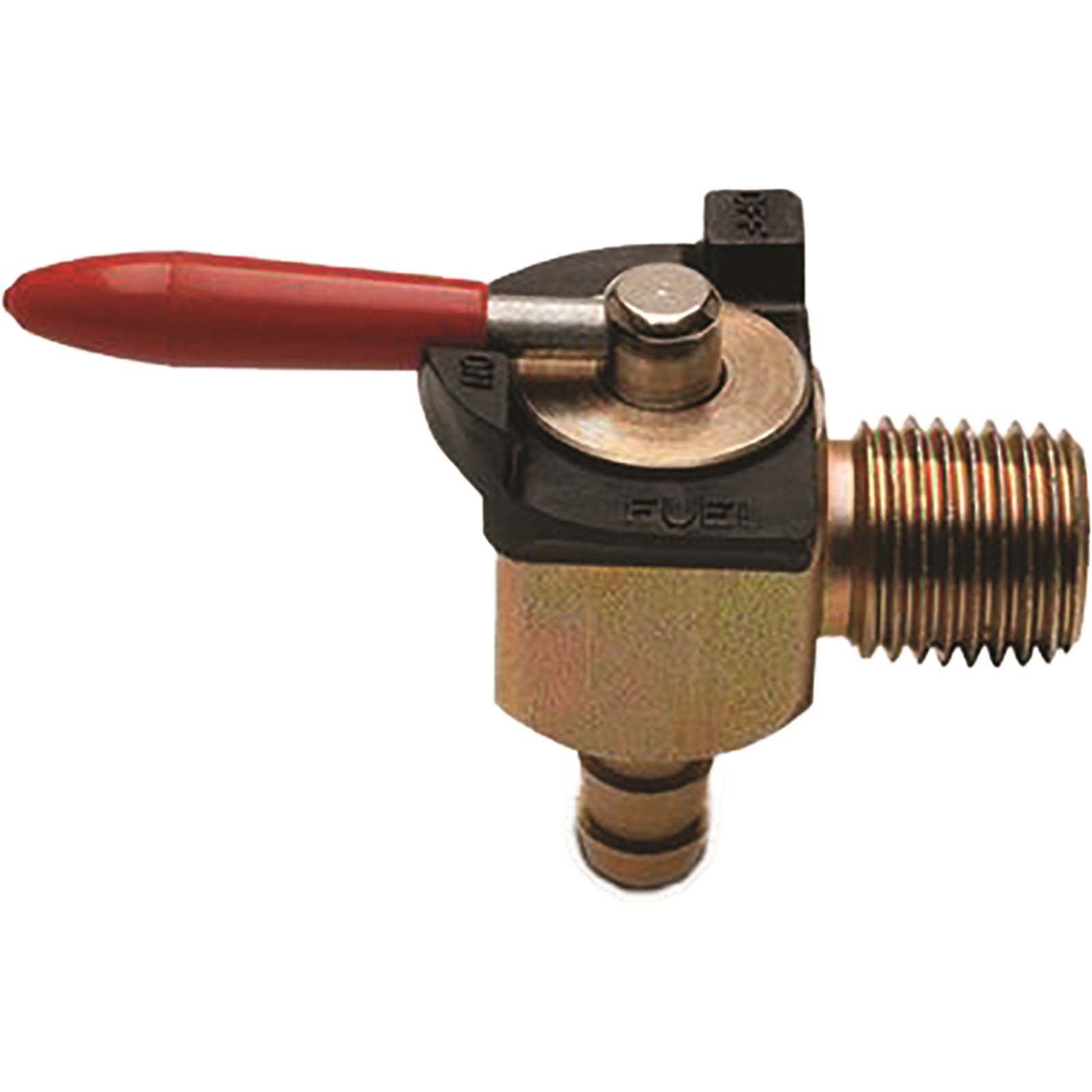 Motion Pro Fuel Valve 90 Degree 1/4" NPT x 1/4" Barb Vitton Seal 12-0085_206116
