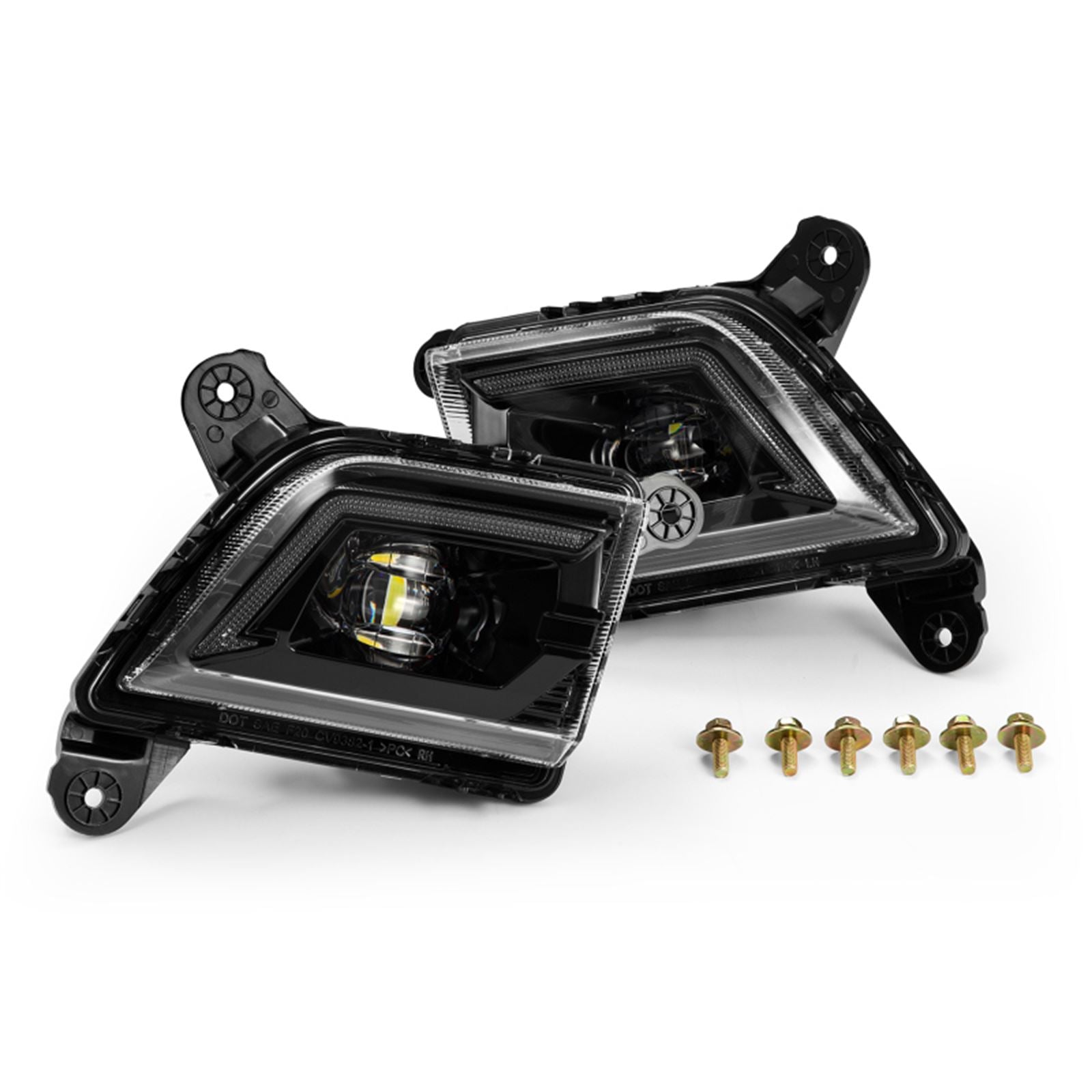 Alpharex DoubleTap Dual Color LED Projector Fog Lights fits Chevrolet Silverado [MPN: 210017]_1592569